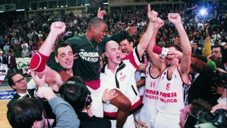 Entrevista Rodilla y Zubizarreta Copa 1998 Valencia Basket