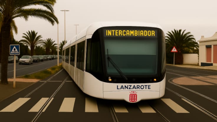 ¿Un tranvía para el eje central de Lanzarote?