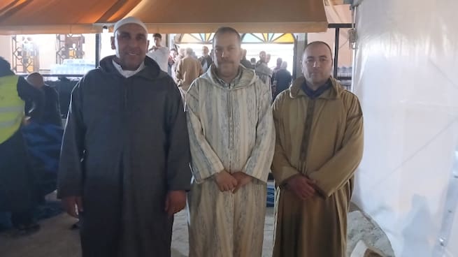 Mustafa y Halifa, responsables de la Mezquita de Lorca