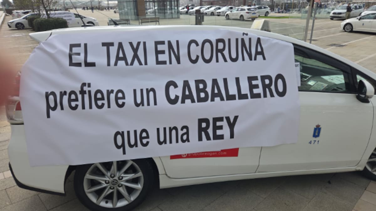 Carlos Sambad, portavoz de la plataforma en defensa del sector del taxi en Galicia