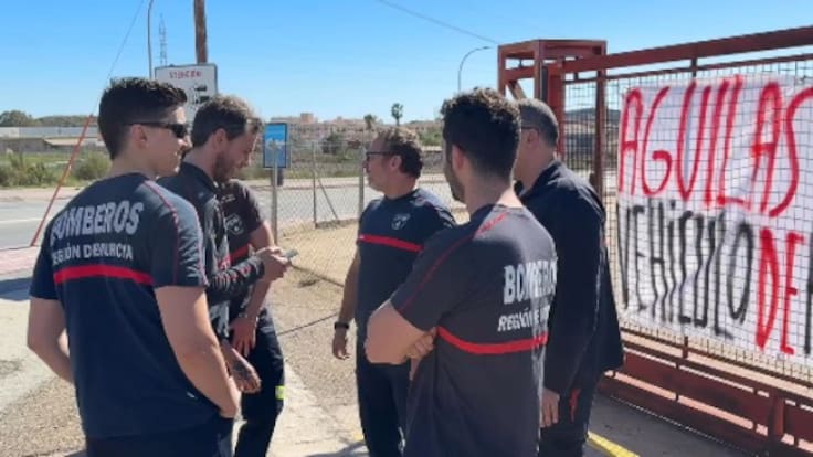 Jesús Rizo, bombero en Águilas