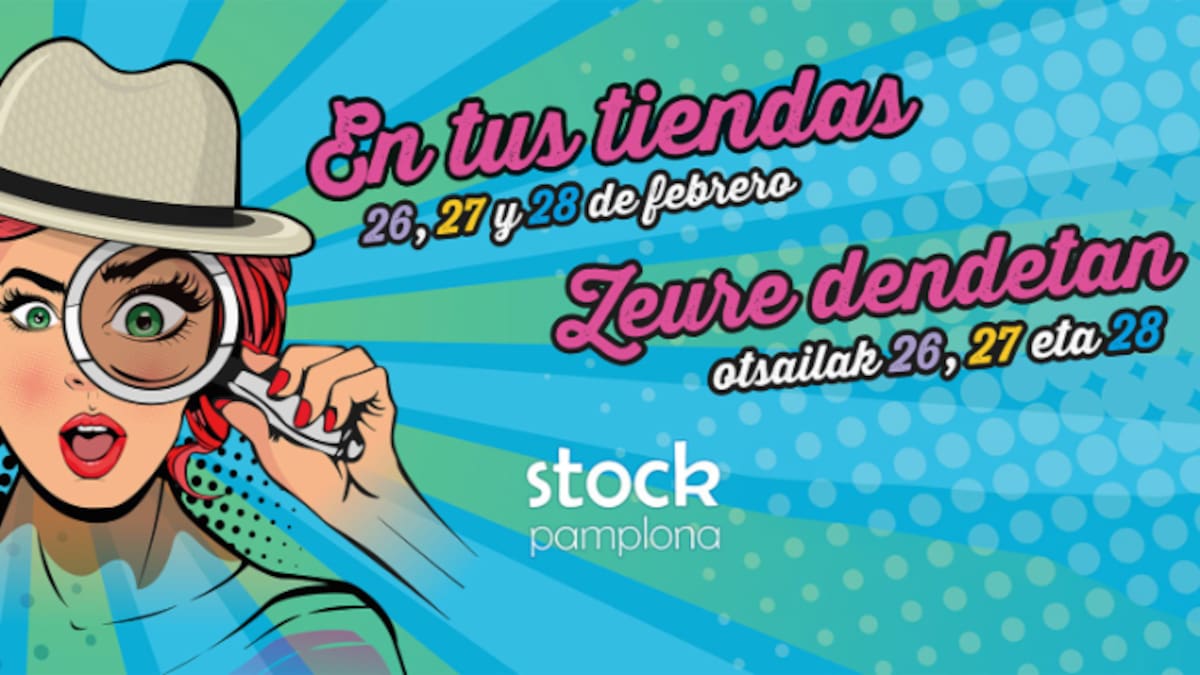 Las tiendas sacan sus descuentos a la calle en el Pamplona Stock para cerrar la temporada de invierno