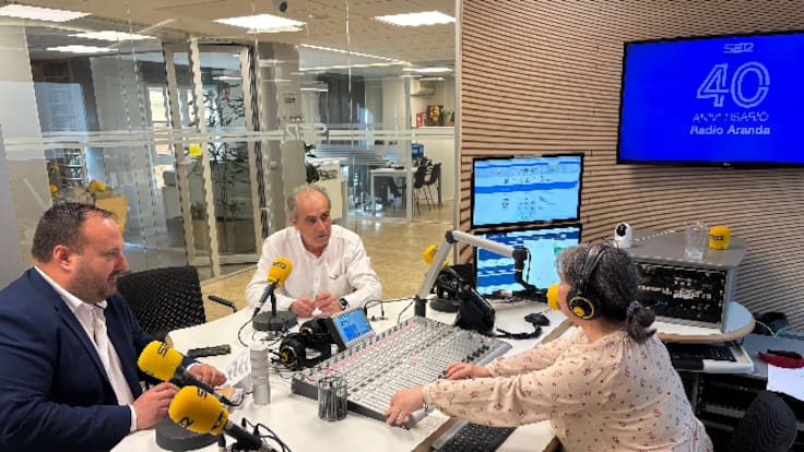 Debate electoral en Radio Aranda con los candidatos ribereños a Cortes de Castilla y León por PSOE (Luis Briones) y PP (Alberto Rasero)