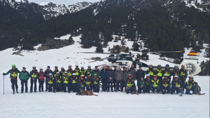 Fernando Grande-Marlaska en los Llanos del Hospital en Benasque