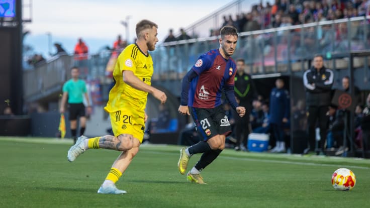 David Ruiz, futbolista del Eldense, antes de visitar a la S. D. Tarazona