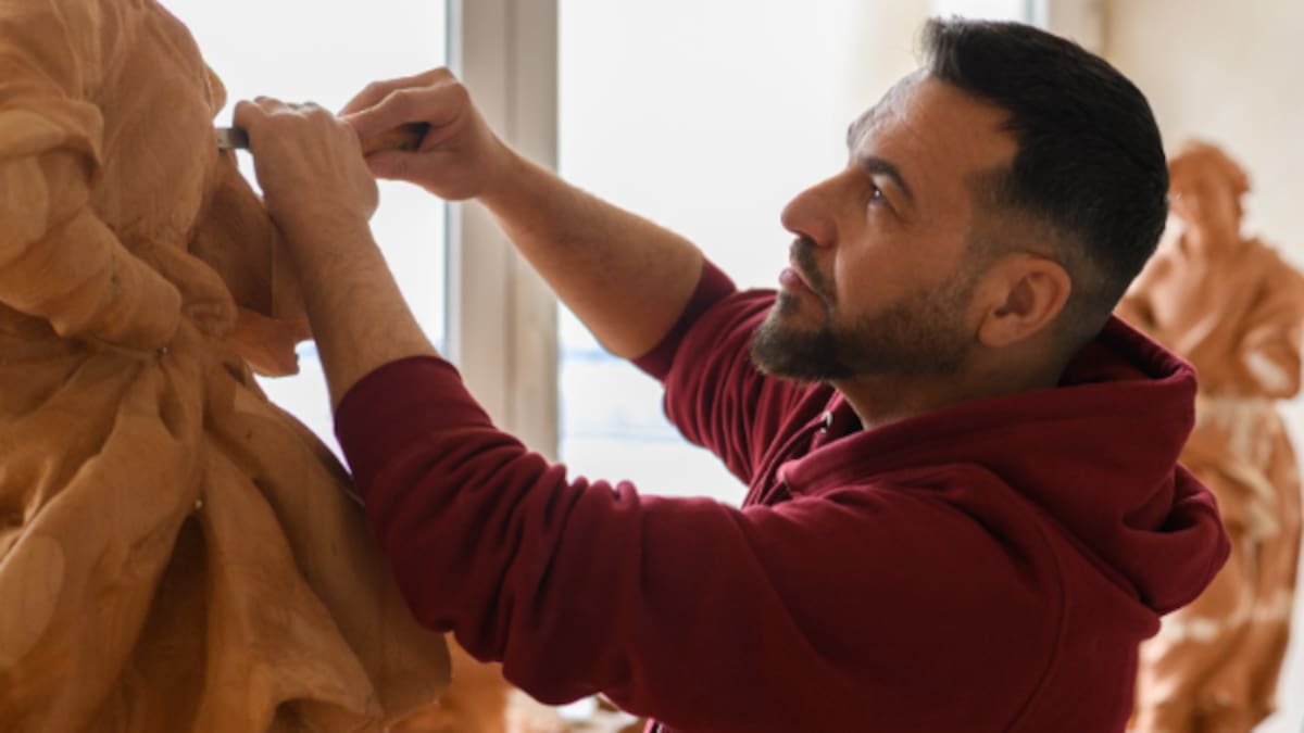 Ramón Cuenca, creador de las imágenes de San Juan y las Tres Marías de Elda