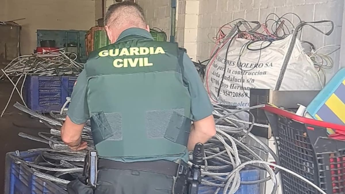 Investigadas tres personas por robo de cobre en fincas de Carmona