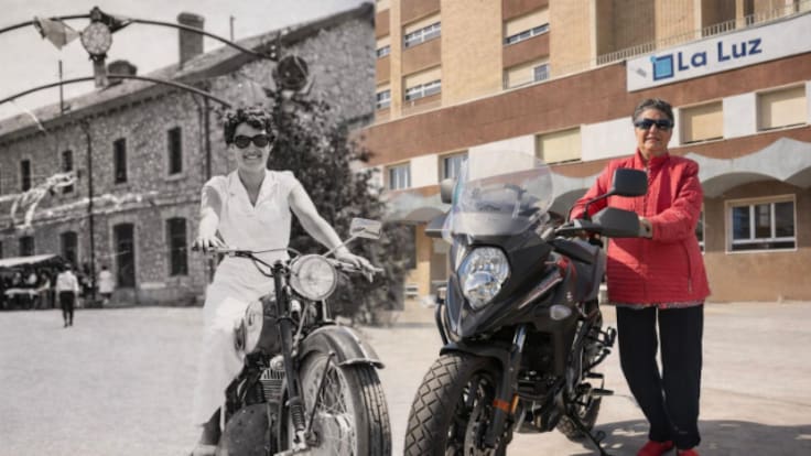 El paso de la vida en dos imágenes: la exposición que emociona en Aranda y pone voz a algunos de sus mayores