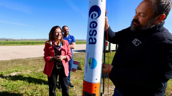 Carmen del Castillo, consejera de desarrollo educativo sobre el lanzamiento de satélites de escolares