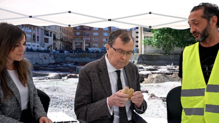 José Ballesta en el Yacimiento de San Esteban