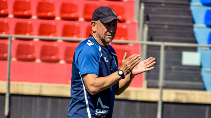 Claudio Cartagena, Ent. del Eldense, antes de recibir al Cartagena