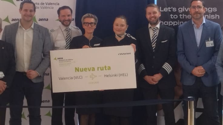 Finnair empieza a operar el vuelo directo entre la capital valenciana y Helisinki (Finlandia)