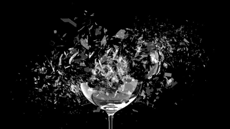 Por qué los objetos se rompen y suenan