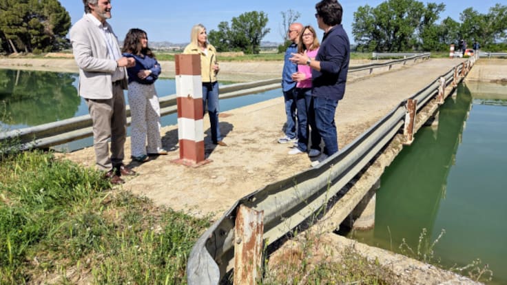 Gerardo Oliván, presidente del PP de Huesca, sobre los puentes de la CHE en el Canal de Monegros