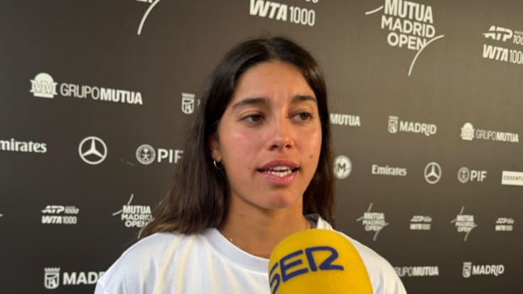 El cambio de Jessica Bouzas da sus frutos en el Mutua Madrid Open: "Las sensaciones son muy buenas"