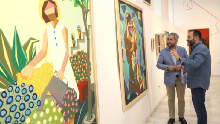 Fernando Somé presenta su exposición en Lucena