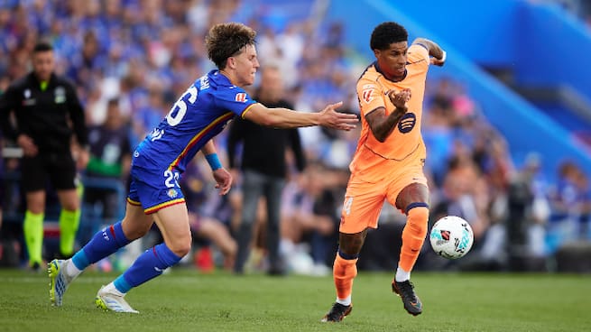 LaLiga EA Sports | Getafe CF 0-2 FC Barcelona: gol de Rashford