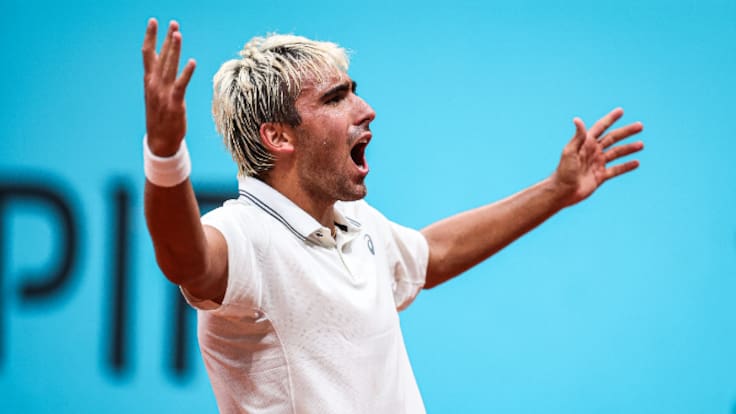 Dani Mérida, la sensación en el Mutua Madrid Open que se ha ganado al público: "Me veo muy reflejado en los valores del Atlético"