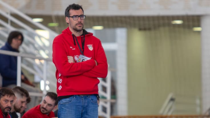 Gedeón Guardiola, Ent. del Bm. Elda - C.E.E., valora el sorteo de la Fase de Ascenso a División de Honor Plata