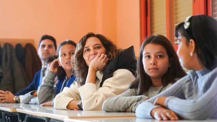 Isabel Díaz Ayuso, presidenta de la Comunidad de Madrid, presenta un protocolo de actuaciones para las adicciones a las pantallas de los escolares madrileños