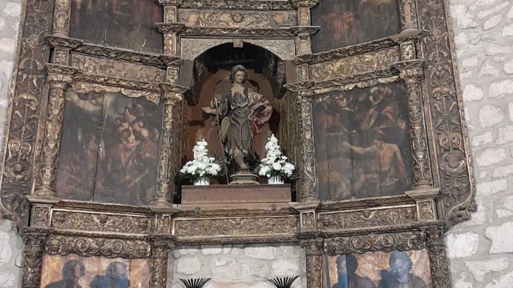 Villanueva de Gumiel inaugura este domingo la restauración de su retablo mayor