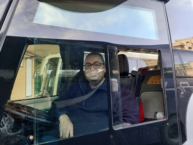 Alfonso Domingo Padilla, conductor de autobús en Jaén.