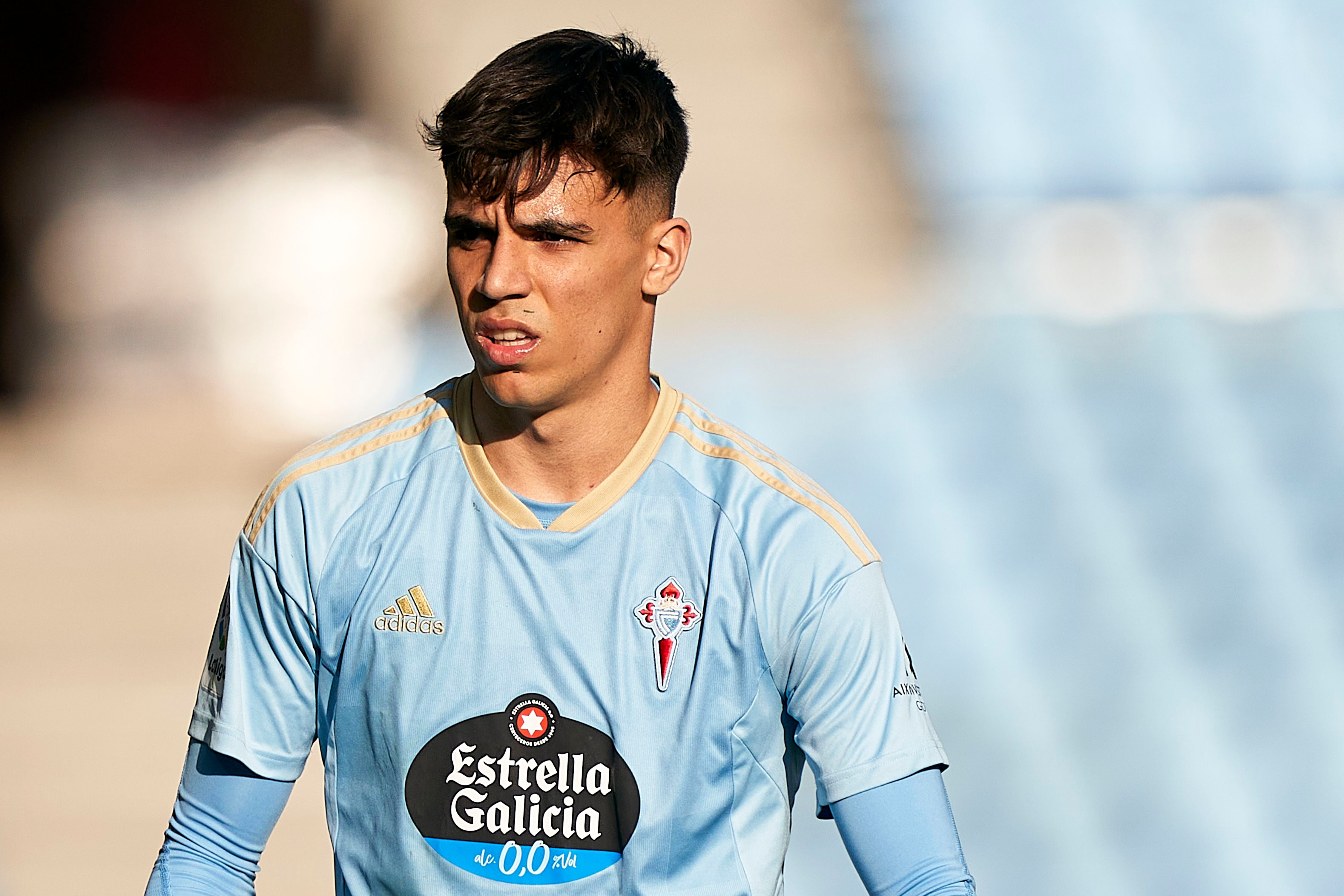 Gabri Veiga durante el partido ante el Valladolid.