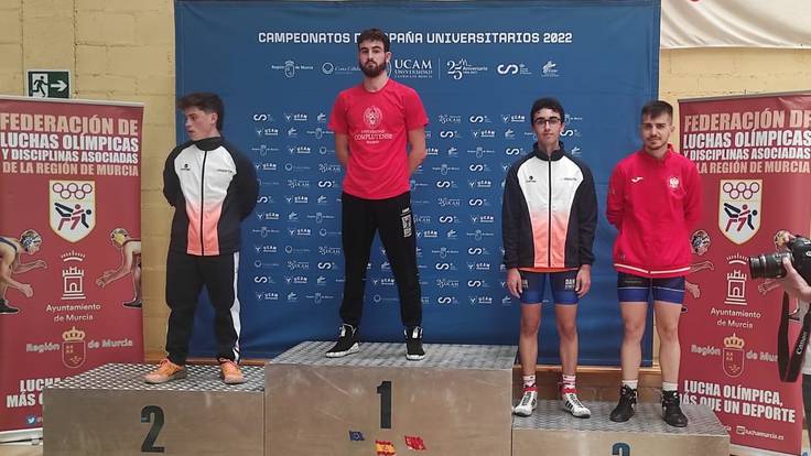 Medalla de bronce del galduriense José Ramón Trillo en el Campeonato de España Universitario de Lucha