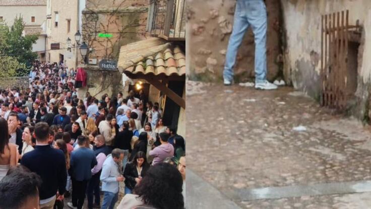 Botellines contra orines: los restos del Domingo de Ramos en Cuenca