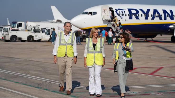 Salomé Pradas hace balance de las cifras de viajeros de julio en el Aeropuerto de Castellón